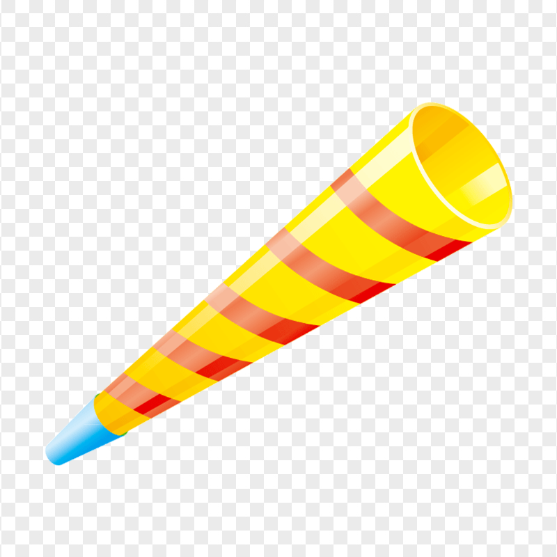 HD Cartoon Party Confetti Horn Popper PNG