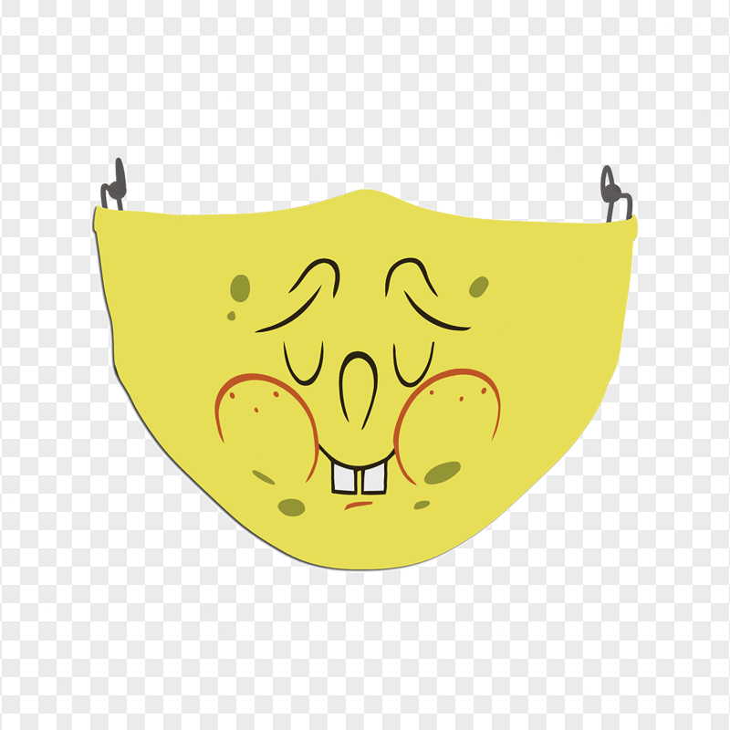 HD Cartoon Spongebob Face Mask Illustration Character PNG