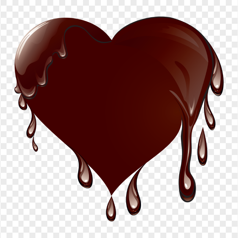 HD Chocolate Heart Shape PNG