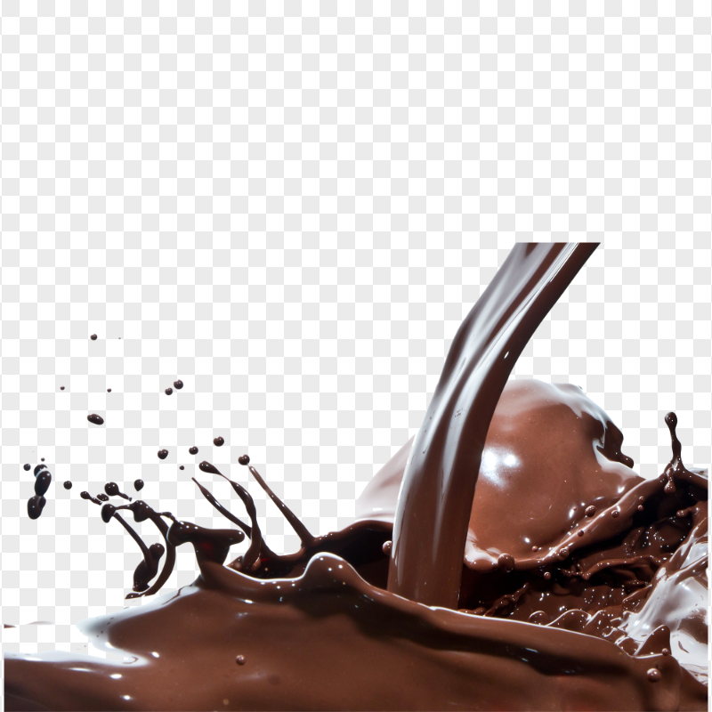 HD Chocolate Melted Liquid Splash PNG