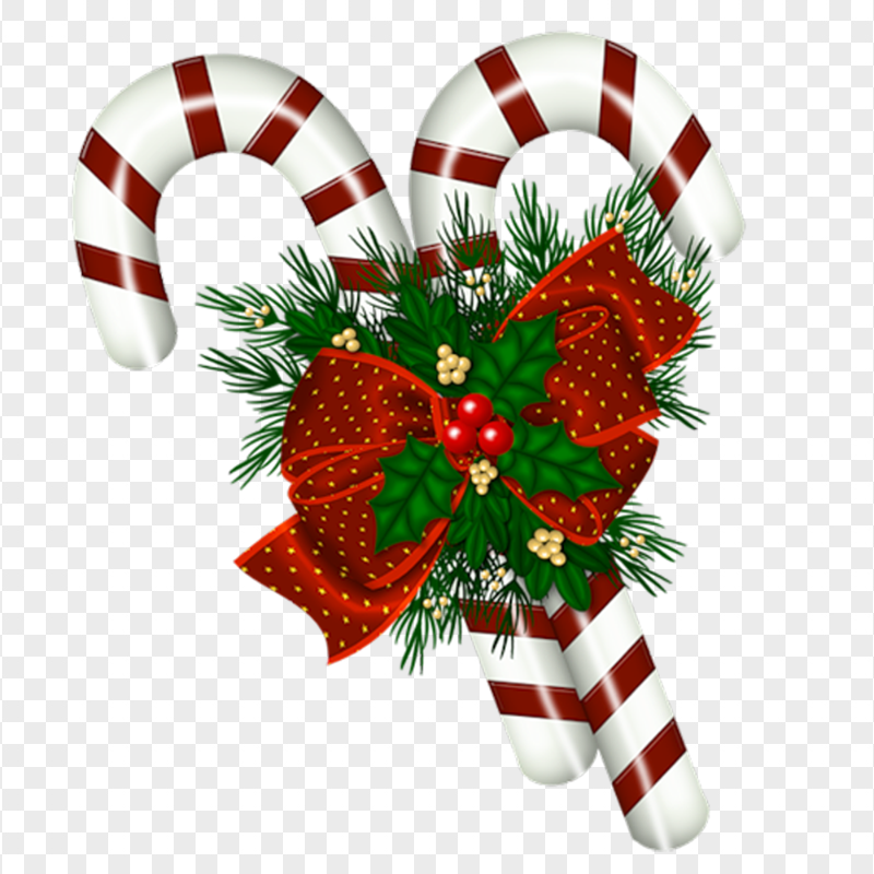 HD Christmas Candy Cane Illustration PNG