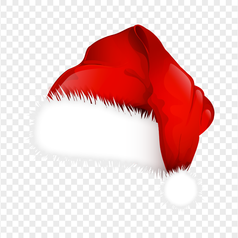 HD Christmas Red Santa Claus Hat Bonnet Illustration PNG