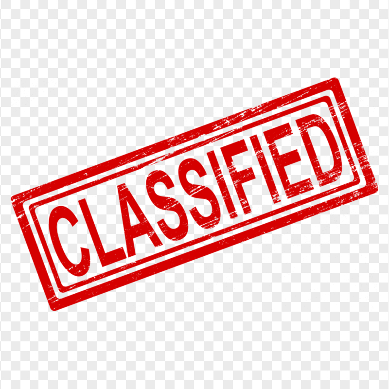 HD Classified Stamp Clipart Transparent PNG