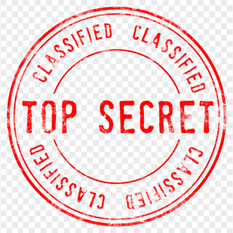 HD Classified Top Secret Stamp PNG