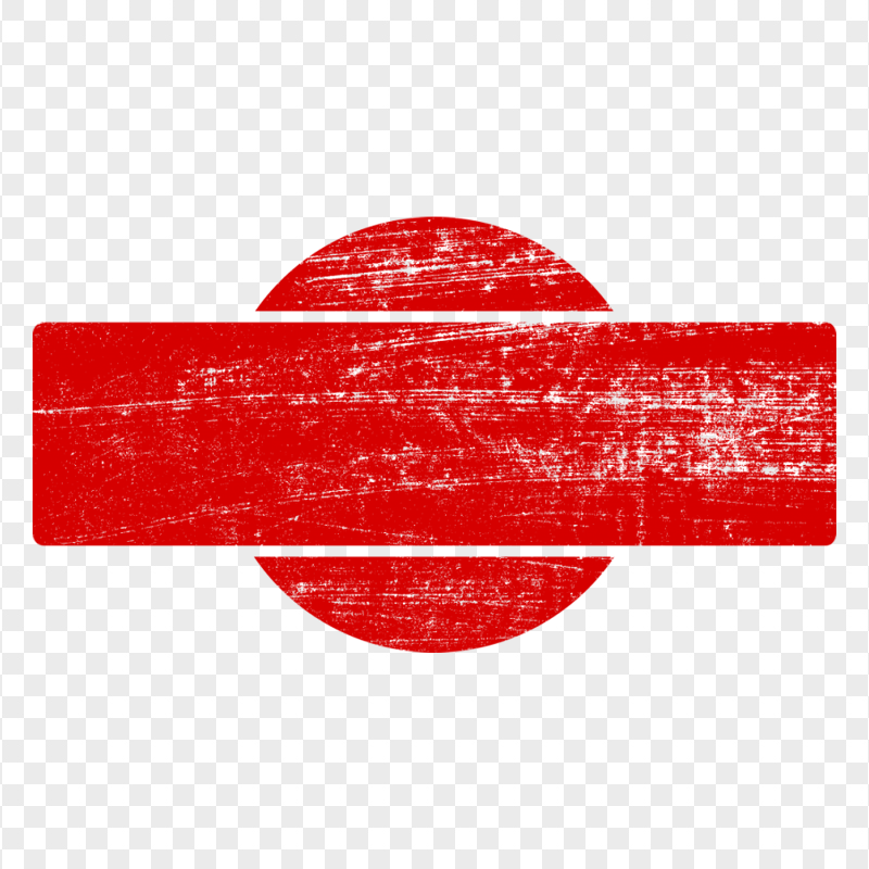 HD Clear Empty Blank Red Stamp PNG