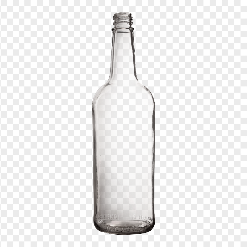 HD Clear Glass Bottle PNG