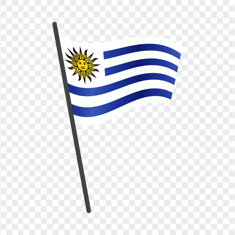 HD Clipart Uruguay Flag Pole Transparent PNG