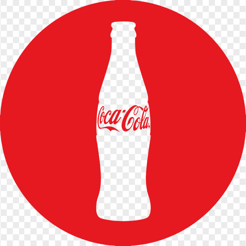 HD Coca Cola Drinks Red Round Sign PNG