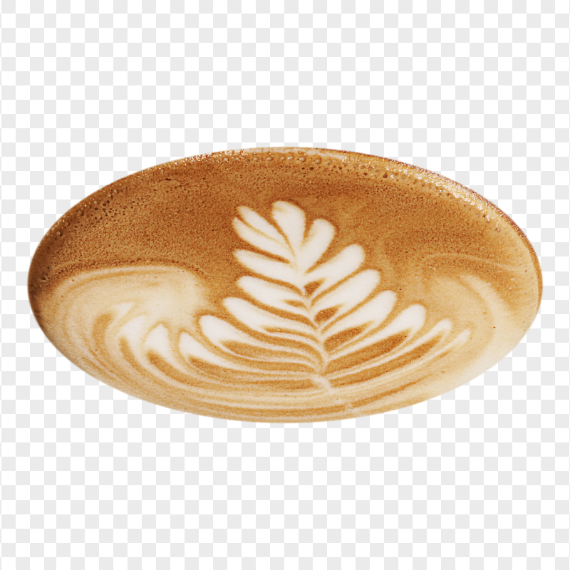 HD Coffee Latte Art Design PNG