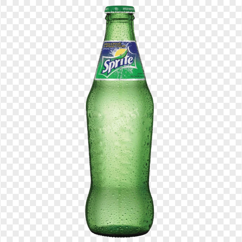 HD Cold Sprite Glass Bottle PNG