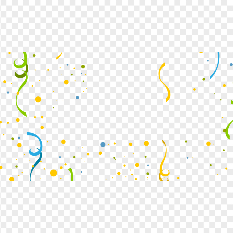 HD Colorful Pennant Serpentine Ribbons Confetti PNG