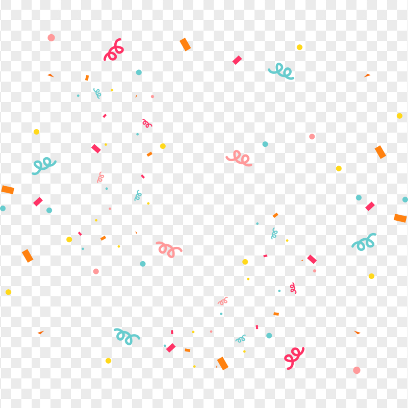 HD Confetti Party Paper Illustration PNG
