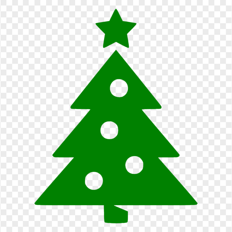 HD Cool Green Christmas Tree Icon PNG