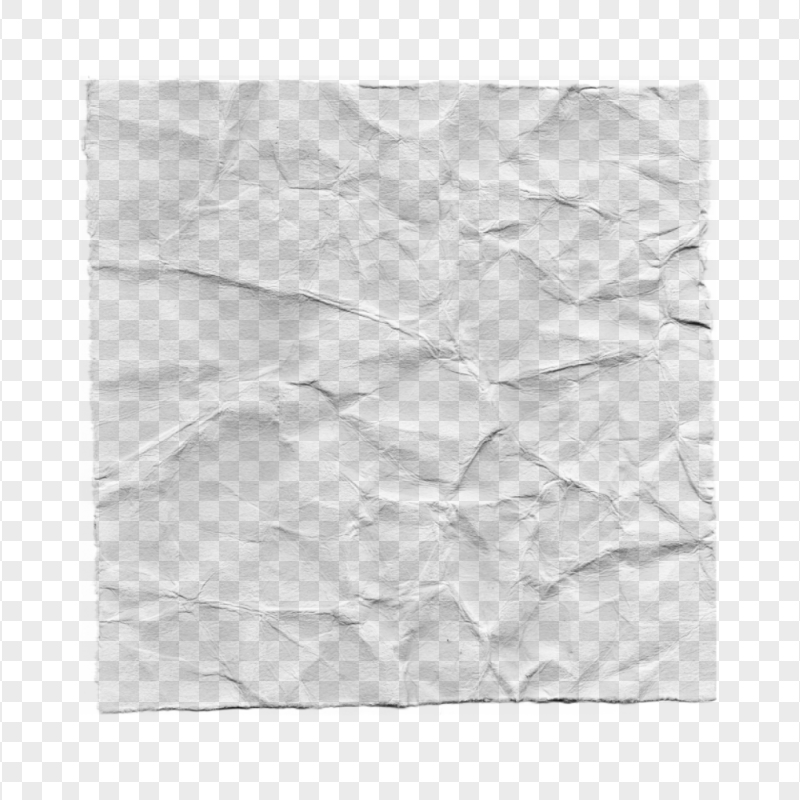 HD Creased Paper Transparent Background