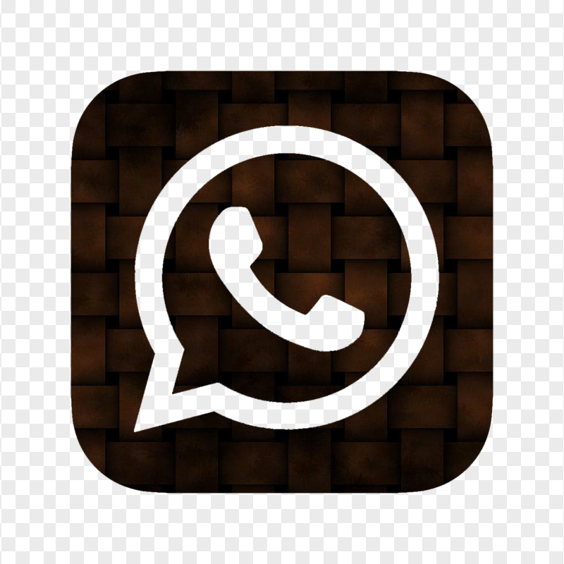HD Creative Brown Whatsapp Wa Square Logo Icon PNG
