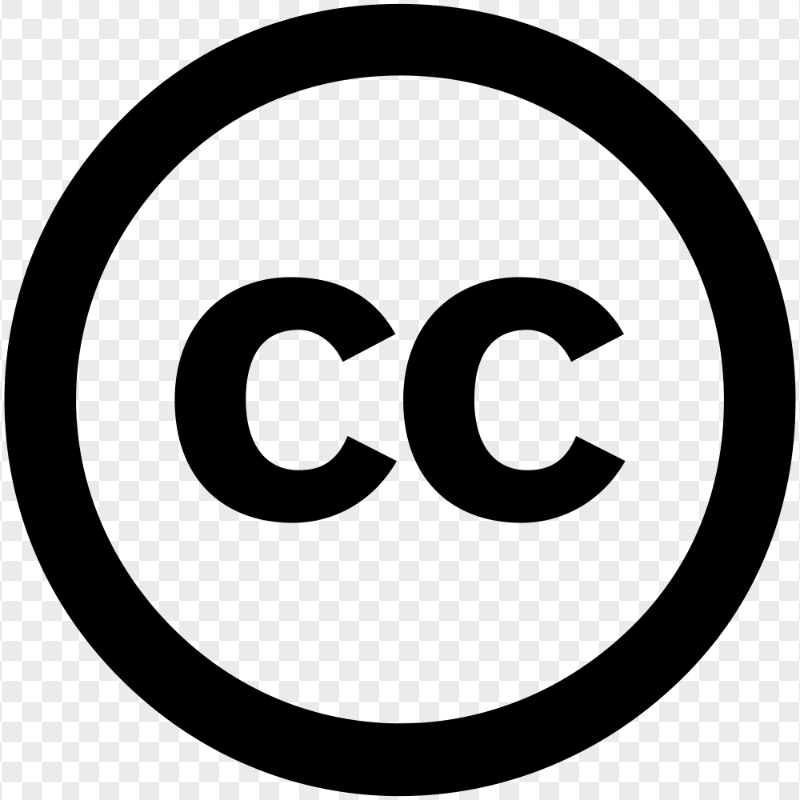 HD Creative Commons CC Logo Symbol PNG