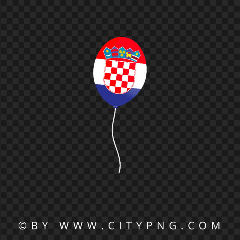 HD Croatia Flag Balloon Transparent PNG