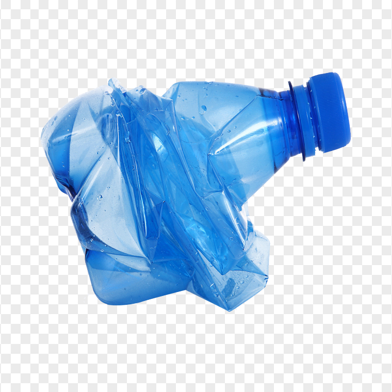 HD Crushed Plastic Water Bottle PNG