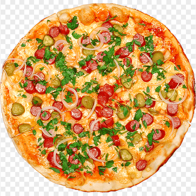 HD Crust Pizza Italian Fast Food Transparent Background