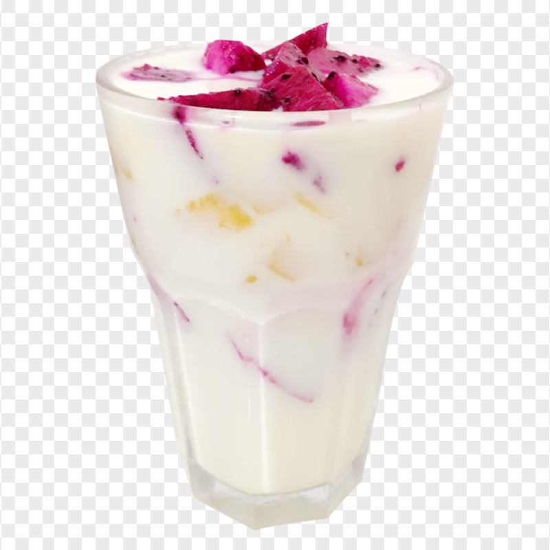 HD Cup Of Yogurt With Fruits PNG