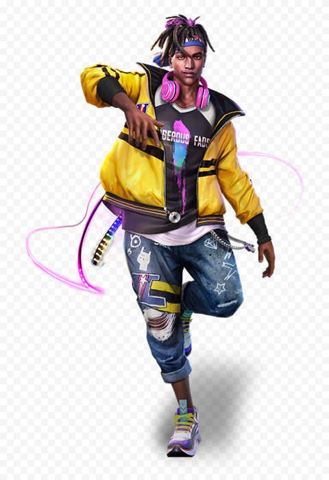 HD D-bee Free Fire FF Male Character PNG