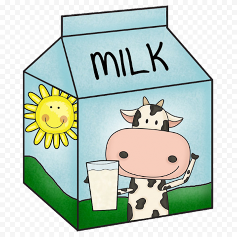 HD Dairy Cow Milk Carton Box Clipart Transparent PNG | Citypng