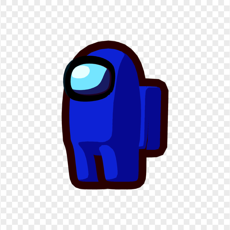 HD Dark Blue Among Us Character PNG