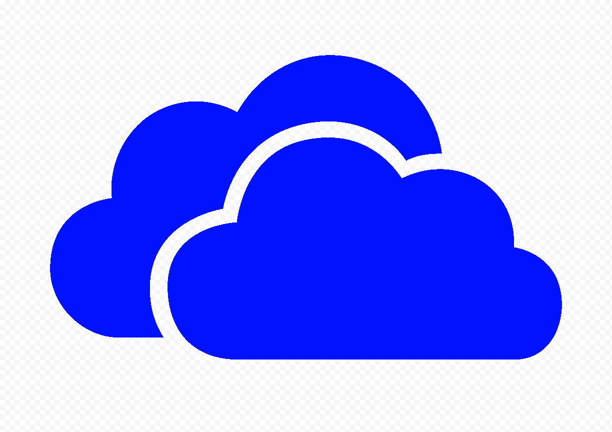 HD Dark Blue Storage Host Clouds Icon PNG | Citypng