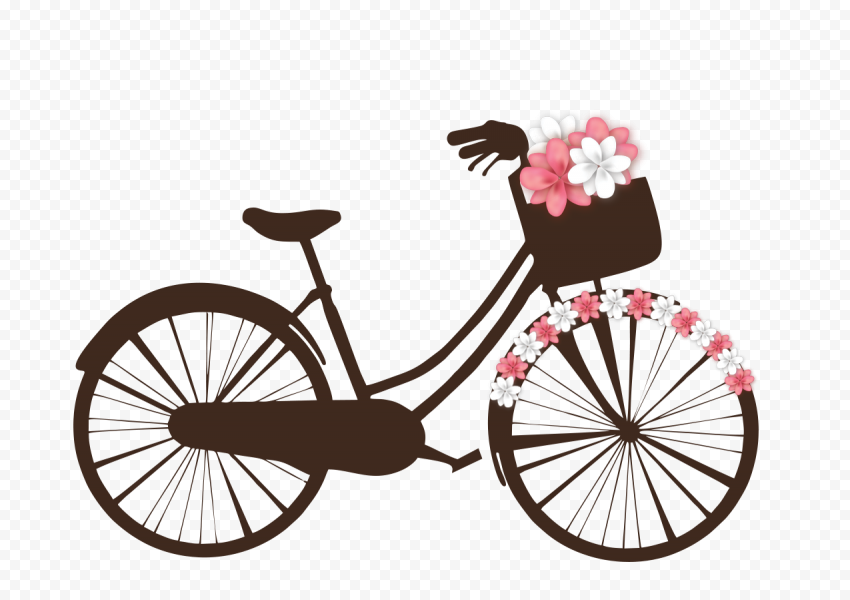 HD Decorated Bicycle Couple Love Valentine PNG