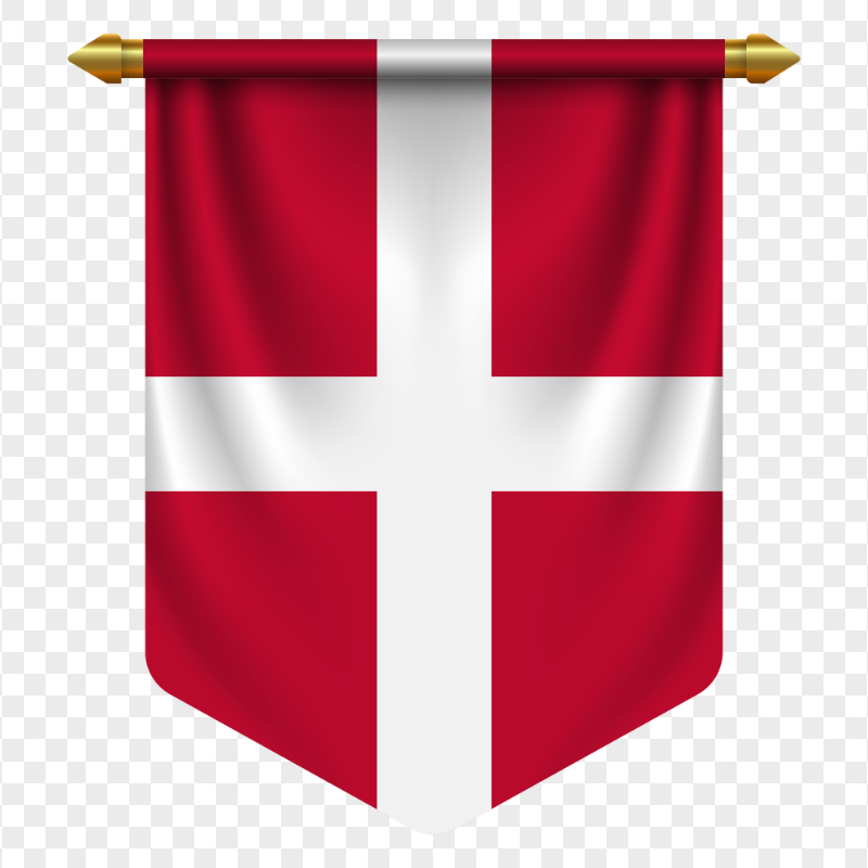 HD Denmark Pennant Flag PNG