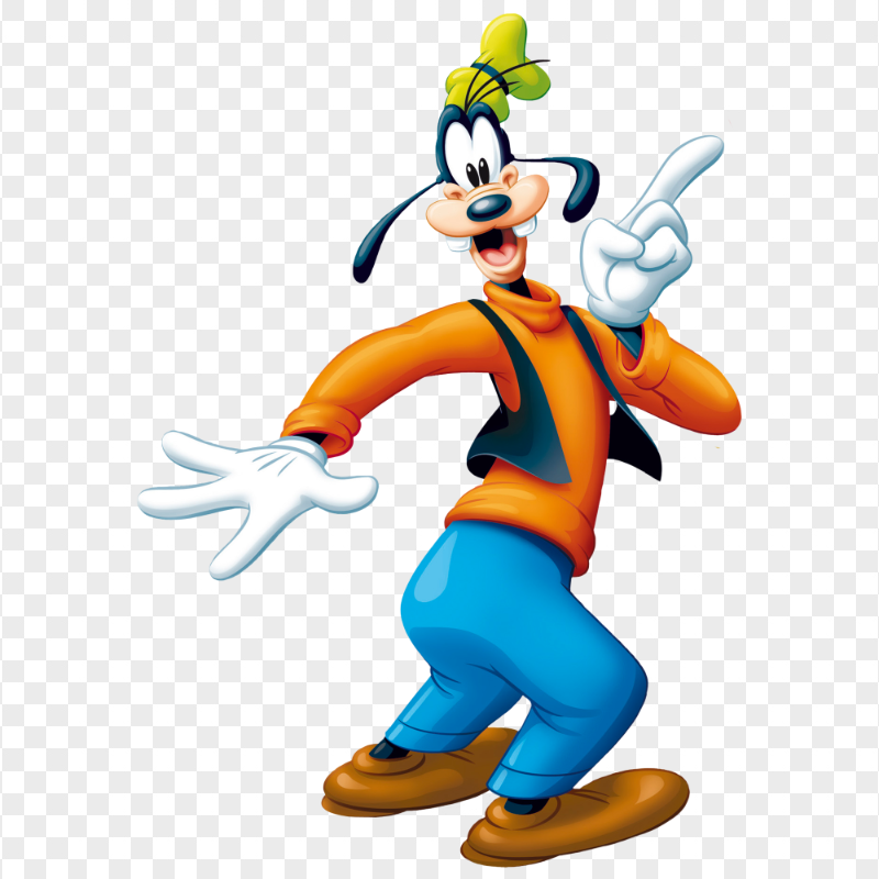 HD Disney Goofy Mickey Mouse Standing Pose PNG