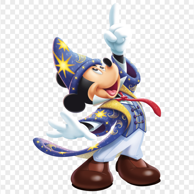 HD Disney Mickey Mouse Magician Illustration PNG