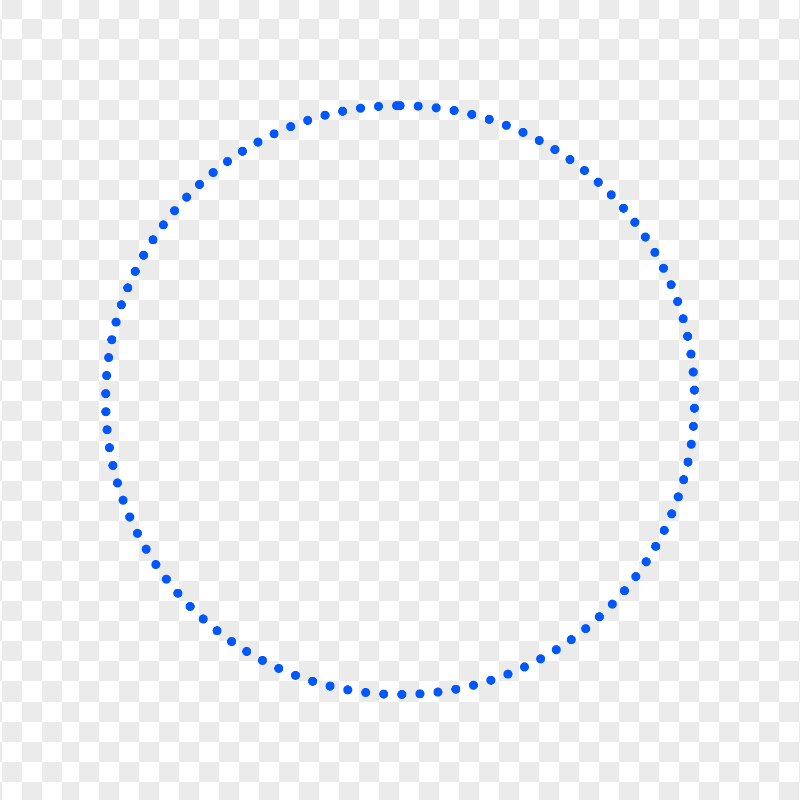 HD Dotted Blue Circle Transparent Background