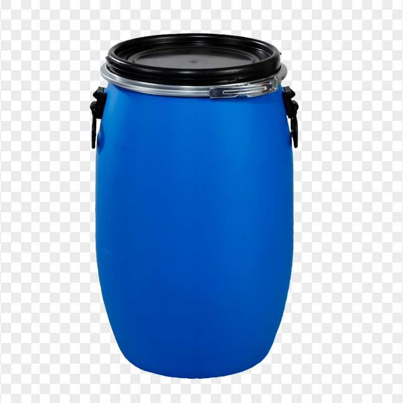HD Drum Plastic Blue Barrel PNG