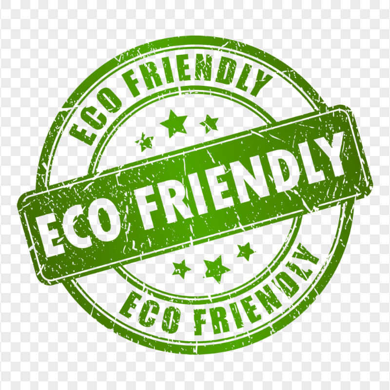 HD Eco Friendly Round Green Stamp PNG