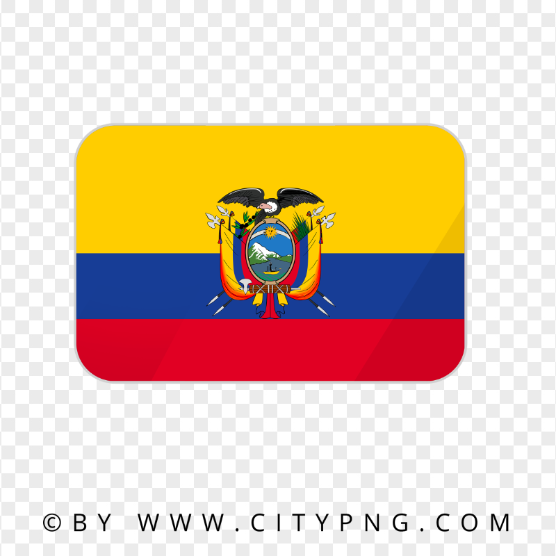 HD Ecuador Flag Icon Transparent PNG