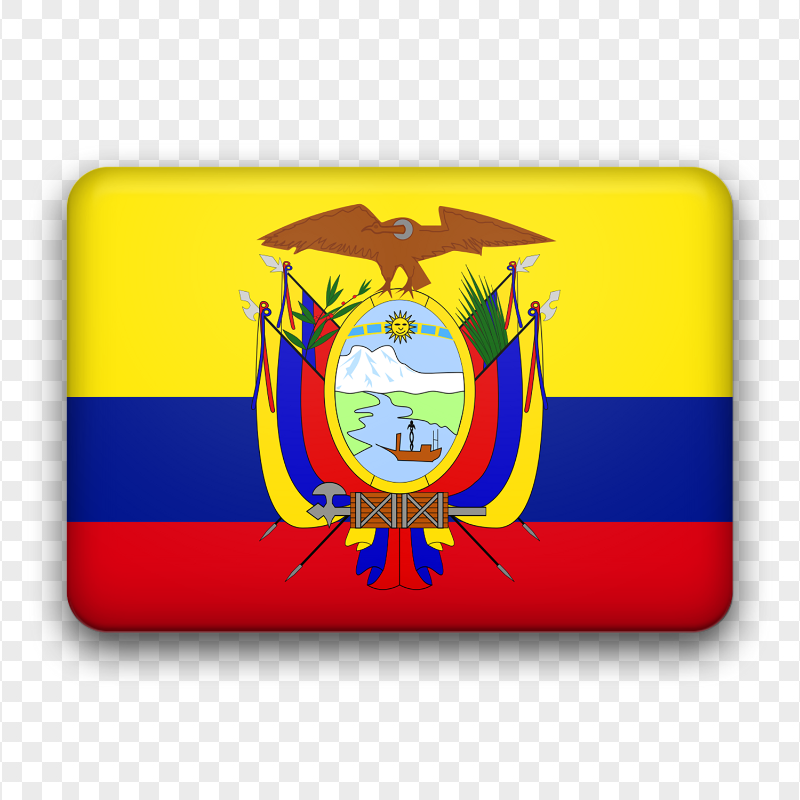 HD Ecuadorian Flag Icon Transparent Background