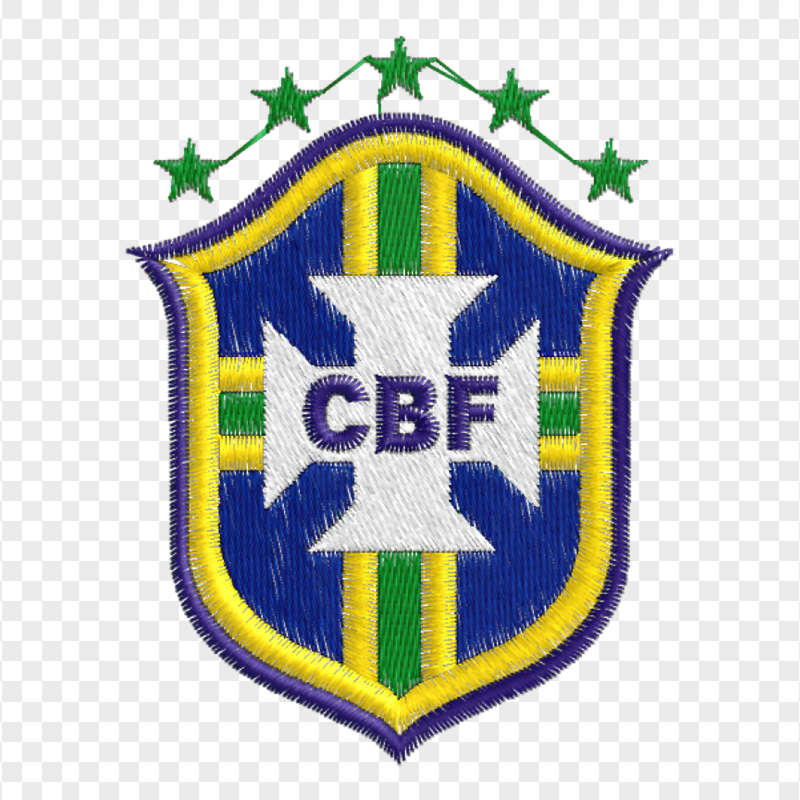 HD Embroidered Brazil Football Team Logo PNG