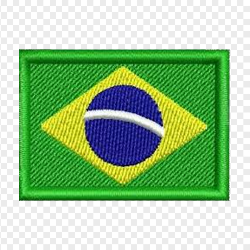 HD Embroidered Brazilian Flag PNG