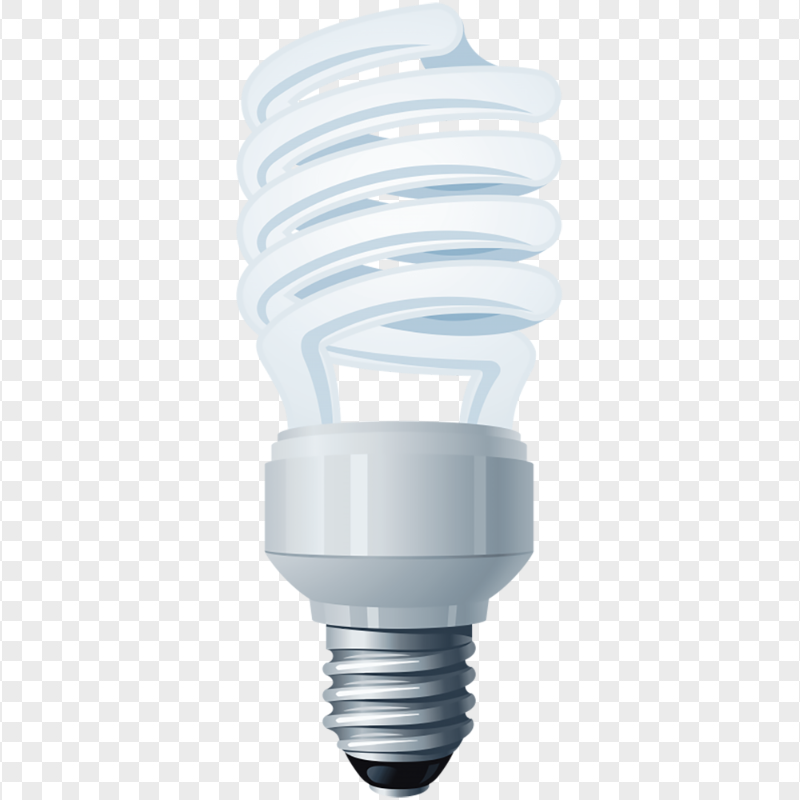 HD Energy Saving Light Bulb Illustration PNG