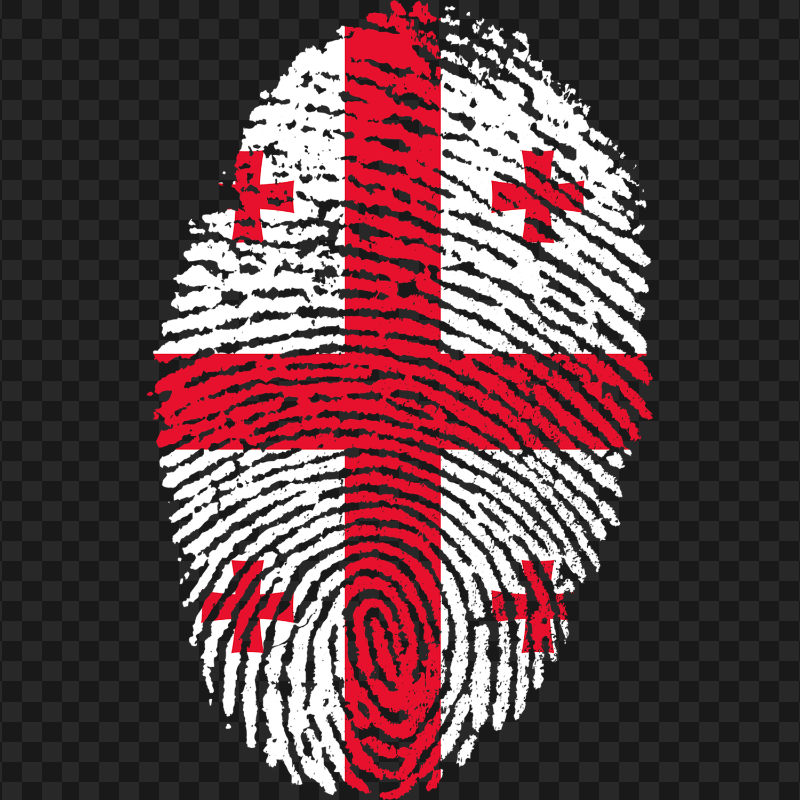 HD England Fingertprint Flag Transparent Background