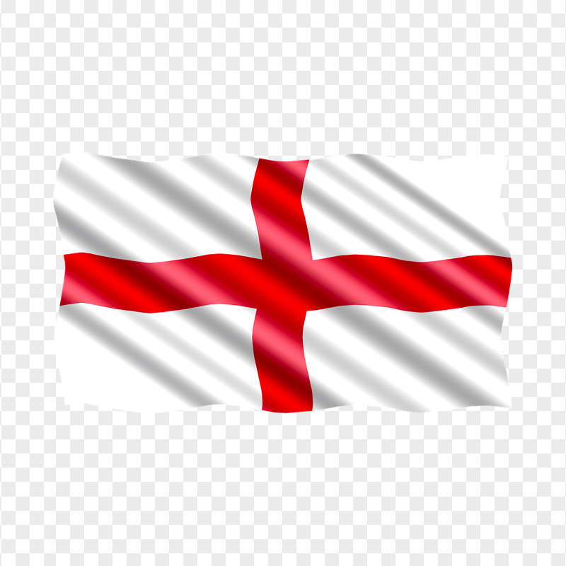 HD England Illustration Waving Flag PNG