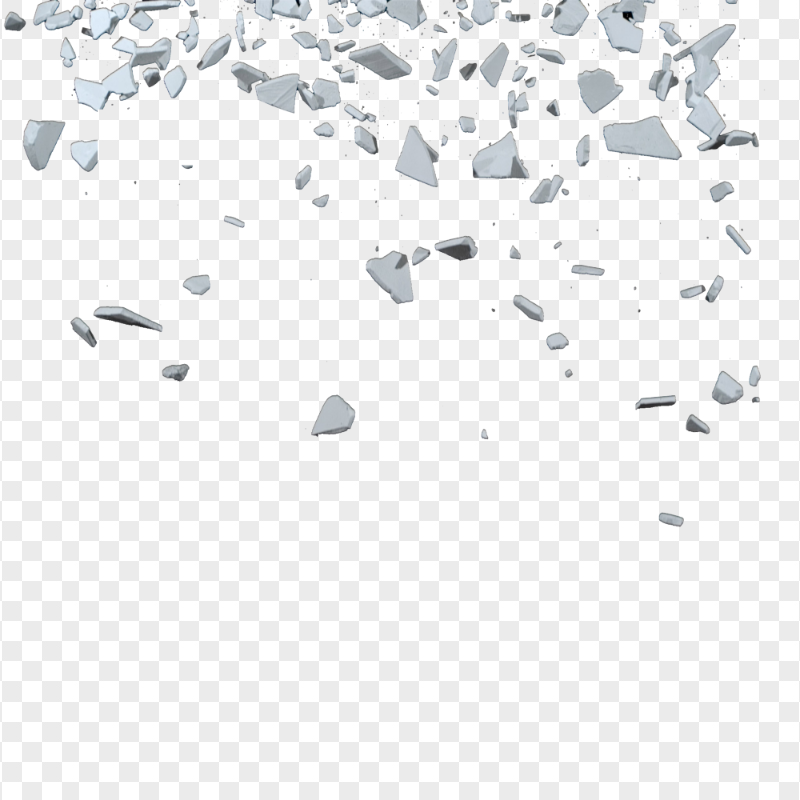 HD Explosion Splash Gravel Stone Effect PNG
