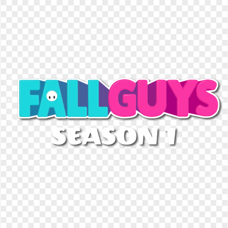 HD Fall Guys Season 1 Horizontal Logo PNG