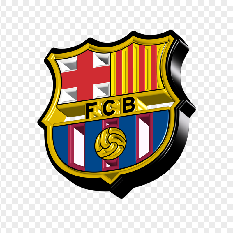 HD FC Barcelona 3D Logo PNG