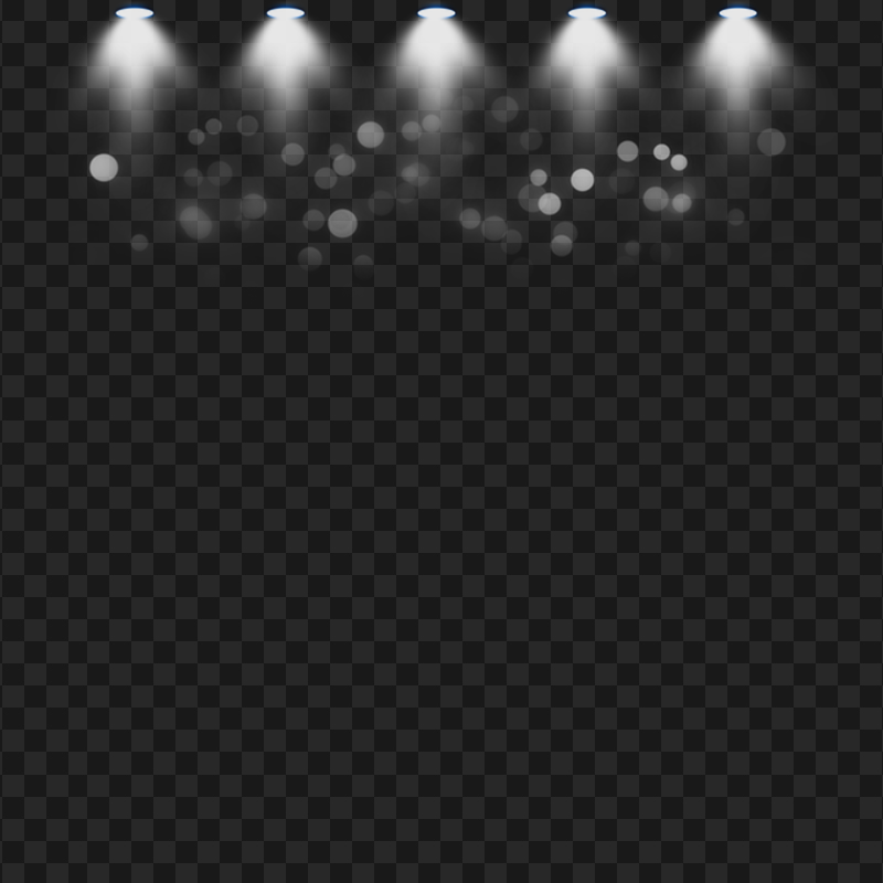 HD Five Spotlights Light Spot Effect PNG