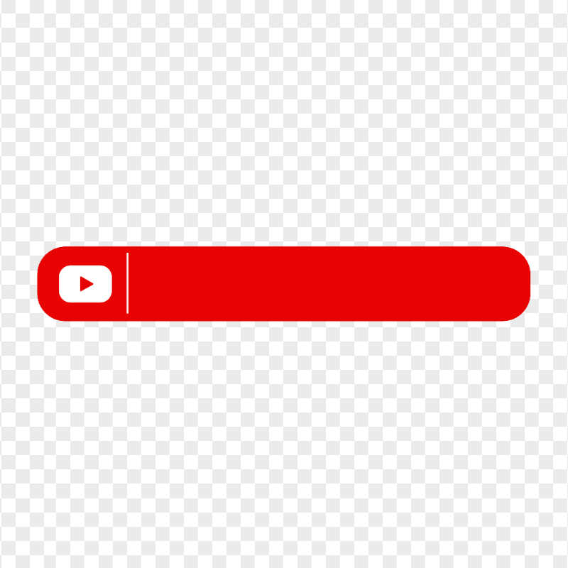 HD Flat Red Youtube Lower Third Banner Signature PNG