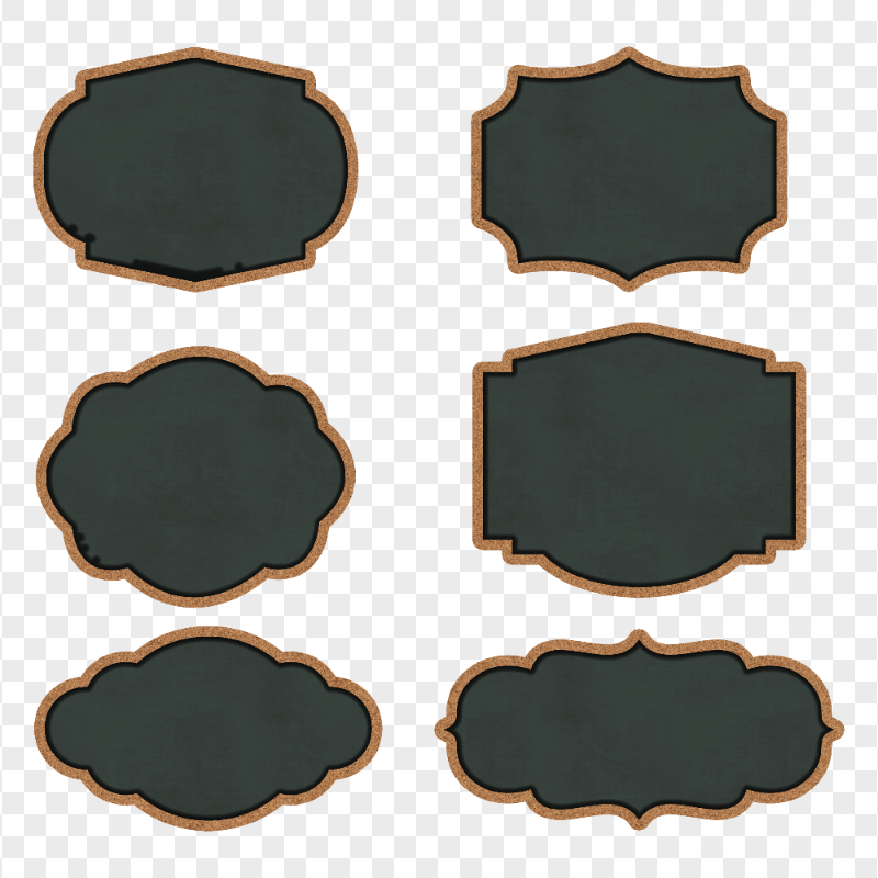HD Framed Chalk Labels Chalkboard PNG
