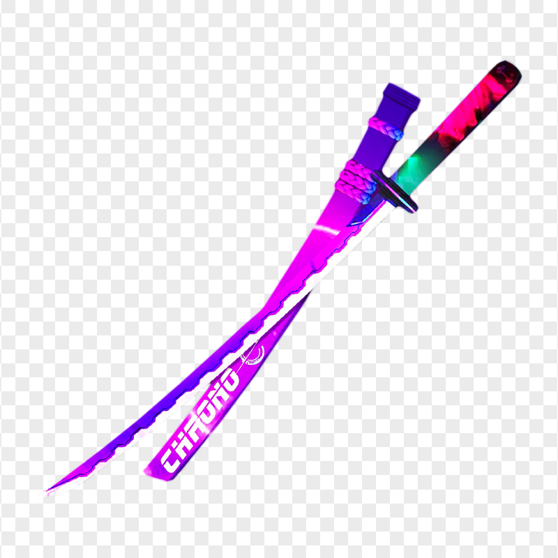 HD Free Fire Chrono Katana Weapon Skin PNG