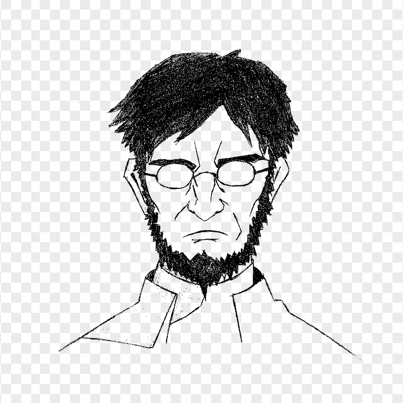 HD Gendo Ikari Drawing Transparent PNG